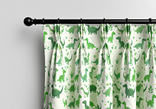 Dino Land, Lush Green - Made to Measure Curtains - Image 11